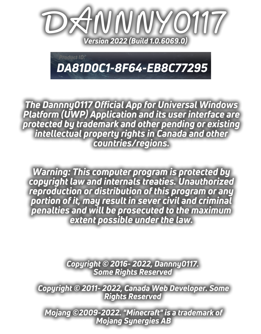 Dannny0117 Official App for Windows Devices
